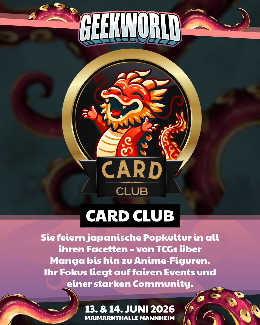 Card Club als TCG Händler auf der GEEKWORLD